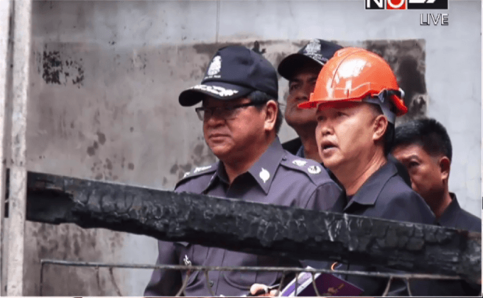 ตร.ระบุสาเหตุต้นเพลิงเกิดจากหลอดไฟ