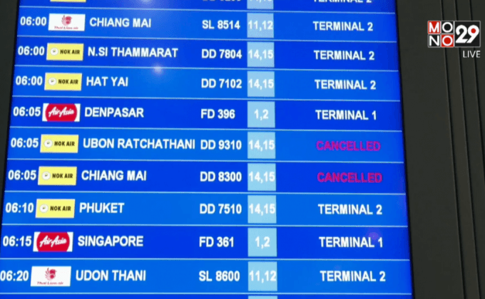 “สายการบินนกแอร์” ทำการบินปกติแล้ว