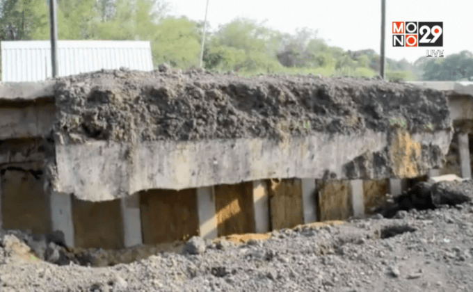 ถนนเลียบคลองทรุดตัวหลายจังหวัด