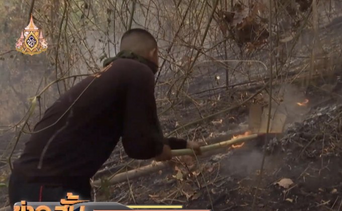 เฝ้าระวังไฟป่าที่ดอยหลวงเชียงดาว