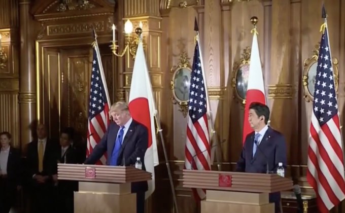 ผู้นำสหรัฐฯ หารือเรื่องการค้ากับนายกฯ ญี่ปุ่น