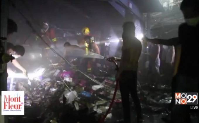 ไฟไหม้ร้านค้าในตลาดดอยเวา อ.แม่สาย จ.เชียงราย