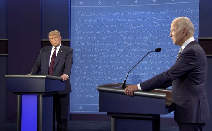 เริ่มแล้วดีเบตนัดแรกทรัมป์ -ไบเดน ชิงปธน.สหรัฐฯ