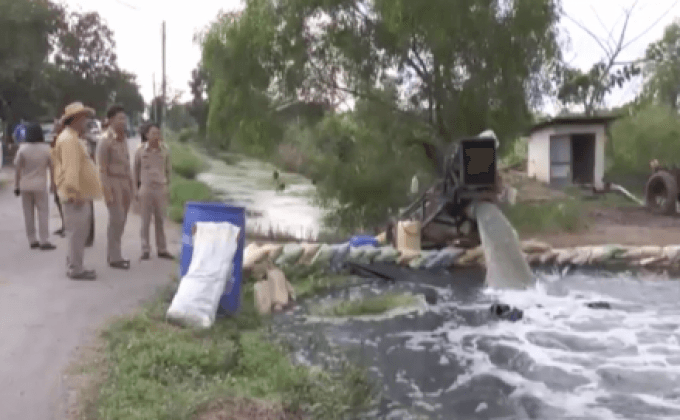 น้ำผันจากเขื่อนป่าสักฯท่วมคลอง 13