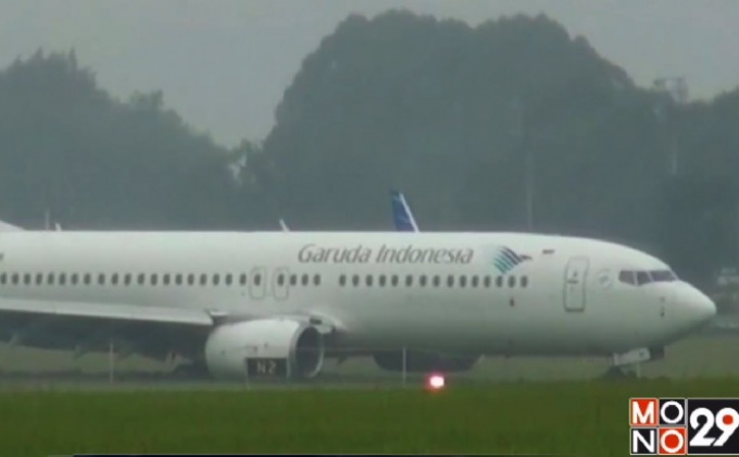 เครื่องบินของอินโดฯ ไถลออกนอกรันเวย์ขณะลงจอด