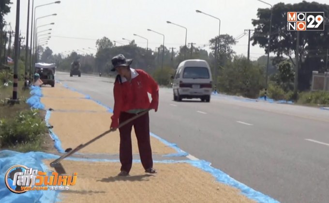 ชาวนาเรียกร้องให้รัฐฯ จัดสถานที่ตากข้าว
