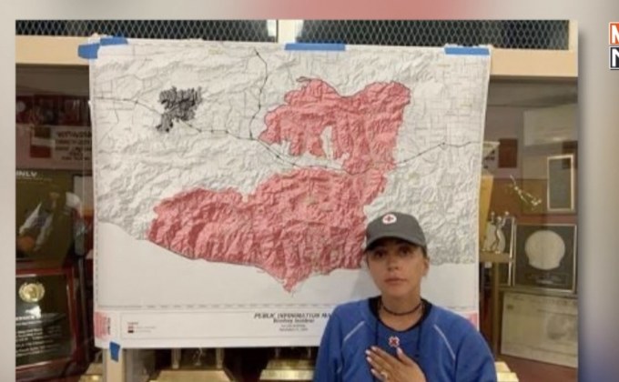 “เลดี้ กาก้า” อุทิศเวลาทั้งหมดให้ศูนย์หลบภัยไฟป่าแคลิฟอร์เนีย