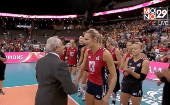 ลูกยางสาวมะกันซิวแชมป์เวิลด์กรังด์ปรีซ์ 2015