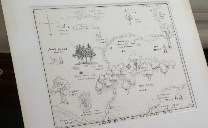 แผนที่ต้นแบบ “วินนี่ เดอะ พูห์” ถูกประมูลสูง 19 ล้านบาท