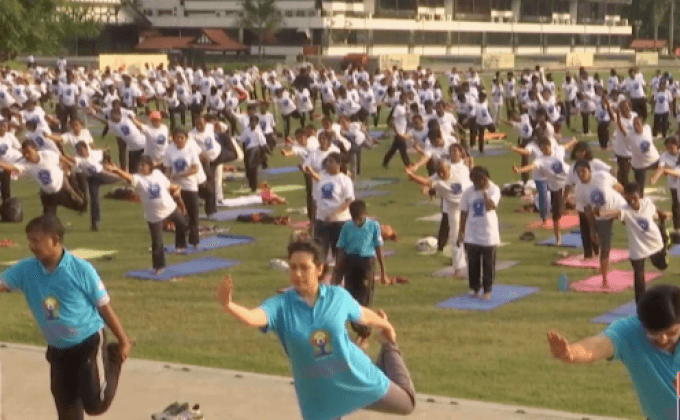 งานวันโยคะนานาชาติในมาเลเซีย