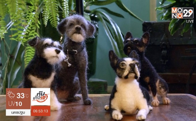 ตุ๊กตาจิ๋วเหมือนสุนัขตัวจริง