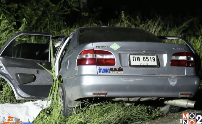 รถเก๋งชนรถเก๋งมีผู้เสียชีวิต 3 เจ็บสาหัส 4