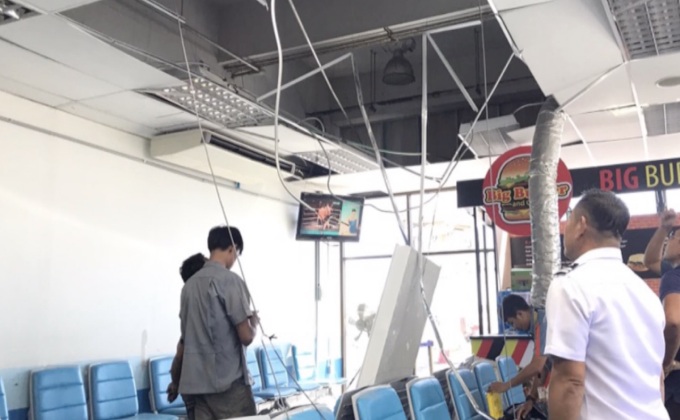 ระทึก!ฝ้าเพดานสนามบินภูเก็ต หล่นทับผู้โดยสารบาดเจ็บ