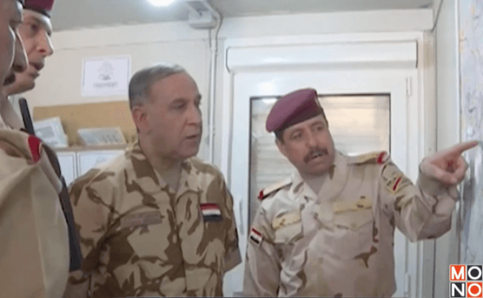 รมว.กลาโหมอิรักเยี่ยมทหารที่แนวรบ