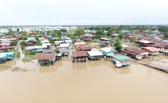 น้ำท่วมขังพื้นที่ลุ่มต่ำหลายจังหวัดภาคเหนือ