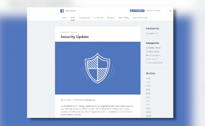 เฟซบุ๊กพบแฮคเกอร์โจมตีผู้ใช้งานกว่า 50 ล้านบัญชี