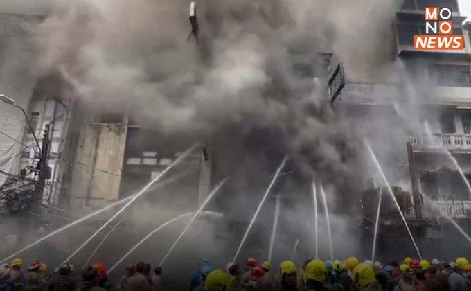 ดับแล้ว 2 ราย สังเวย “เพลิงไหม้ร้านถุงพลาสติก ย่านสำเพ็ง” บาดเจ็บอีก 9 ราย