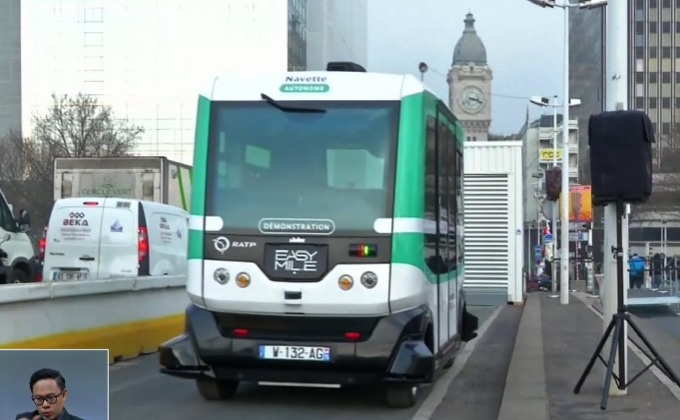 รถบัสไร้คนขับเปิดให้บริการในฝรั่งเศส