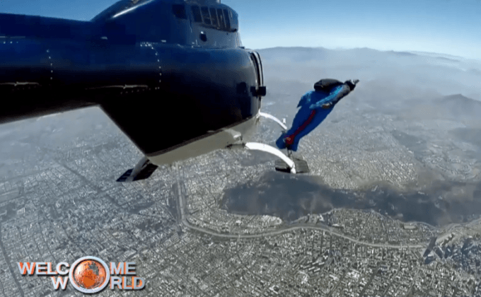 ดิ่งพสุธาด้วยชุดวิงสูทในชิลี