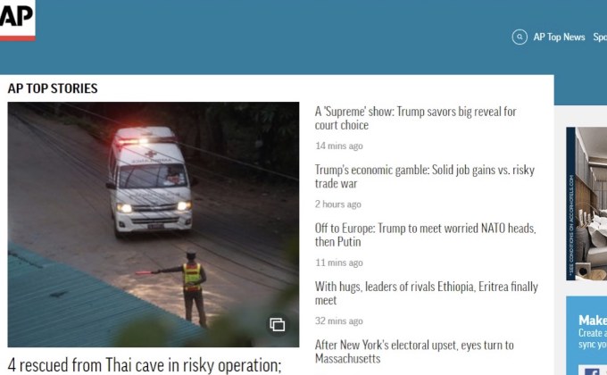 สื่อต่างชาติเกาะติดภารกิจช่วยเหลือทีมหมูป่า