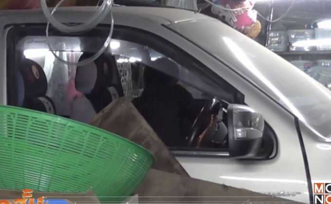 รถกระบะพุ่งเข้าร้านค้าเด็ก 4 ขวบเจ็บ