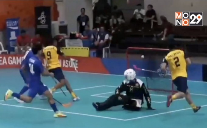 ฟลอร์บอลชาย-หญิง ไทยประเดิมคว้าชัยซีเกมส์