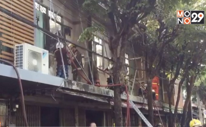 ไฟไหม้อาคารพาณิชย์ย่านตลาดพลูวอด 6 คูหา