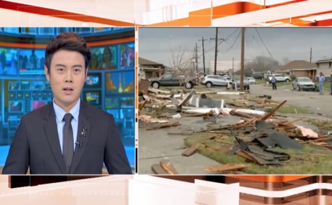 พายุทอร์นาโดถล่มรัฐหลุยส์เซียนา