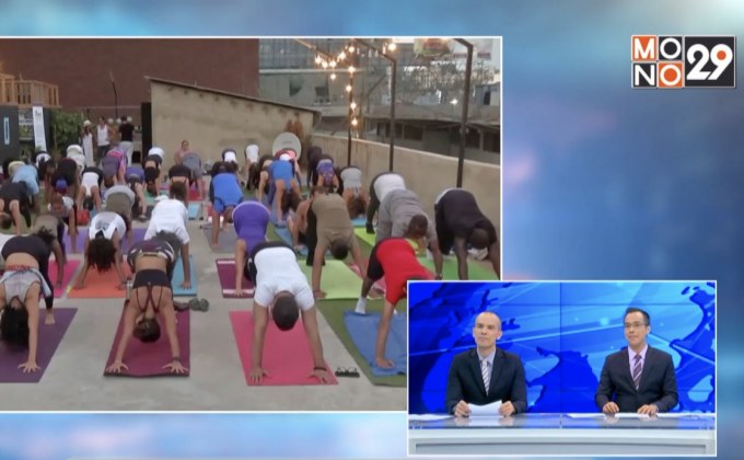 โยคะลดความเครียดผู้อพยพในเลบานอน