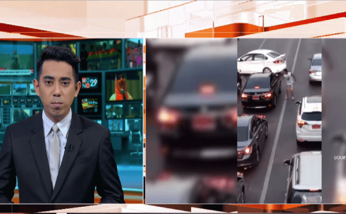 หนุ่มเมากร่างกลางถนนและทำร้ายตำรวจ