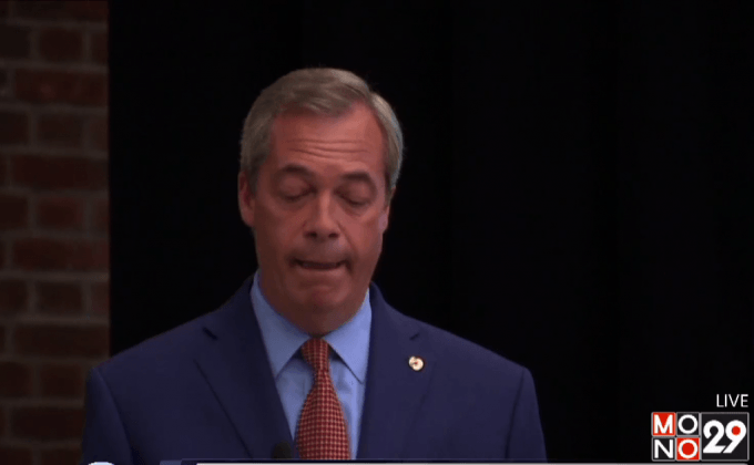 หัวหน้าพรรค UKIP ลาออกจากตำแหน่ง
