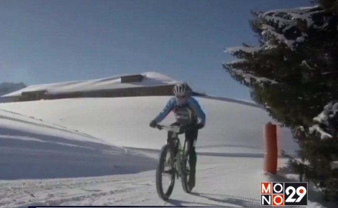 แข่งจักรยานลุยหิมะในสวิตเซอร์แลนด์