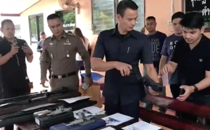 ​แก๊งเพื่อนเจ้าบ่าวยิงปืนโชว์งานแต่ง มอบตัวครบแล้ว