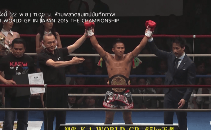 แก้ว-วีระศักดิ์ เล็กยิม รักษาเข็มขัดแชมป์ K-1 ไว้ได้