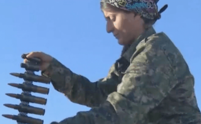 นักรบหญิงชาวเคิร์ดในซีเรีย