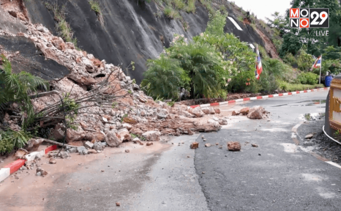 ดินถล่มใกล้ศาลกรมหลวงชุมพรฯ