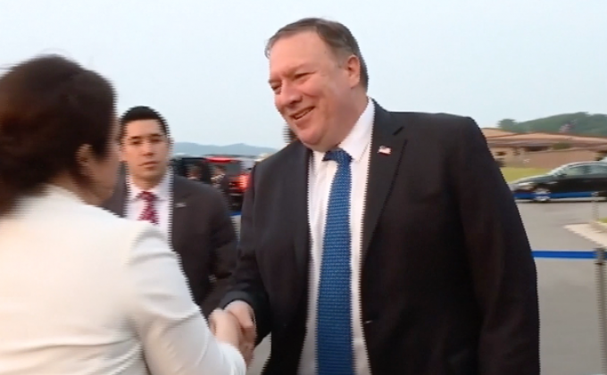 “ปอมปิโอ” เยือนเกาหลีใต้หลัง “ทรัมป์” ประกาศยุติซ้อมรบ