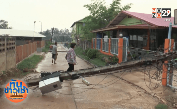 พายุลูกเห็บถล่มโคราช บ้านเรือนเสียหายนับร้อย