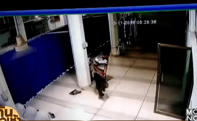 วงจรปิดจับภาพโจรบุกลักทรัพย์ในมัสยิด  2 ครั้งรวด