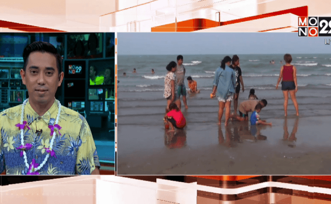 ทะเล จ.ประจวบคีรีขันธ์ คึกคักช่วงสงกรานต์