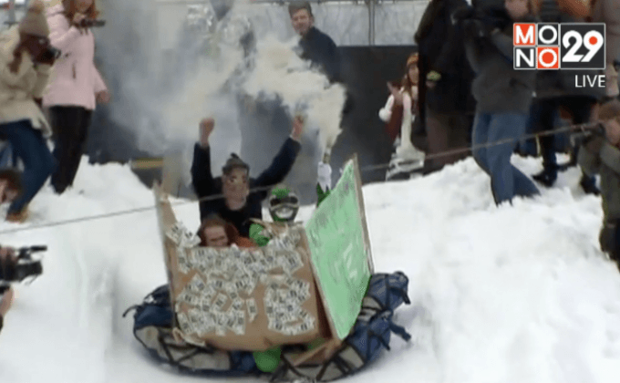 แข่งขันสร้างลากเลื่อนหิมะในรัสเซีย