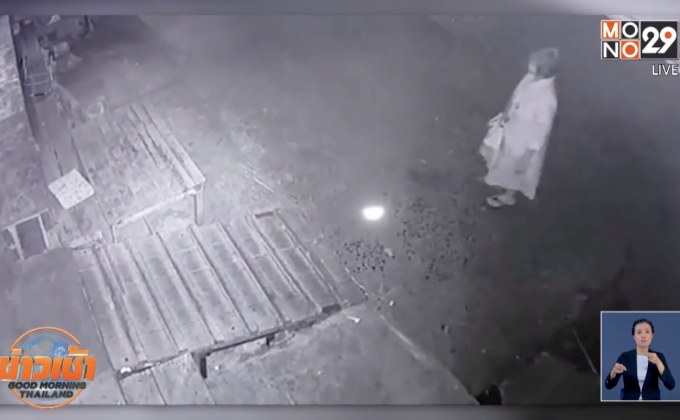 ตีเนียนขโมยรถเข็นของพระสงฆ์อาพาธ