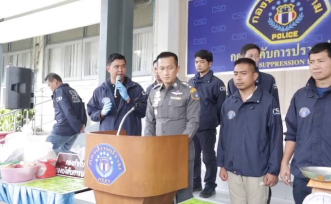 กองปราบทลายแหล่งผลิตอาหารเสริมเถื่อน 