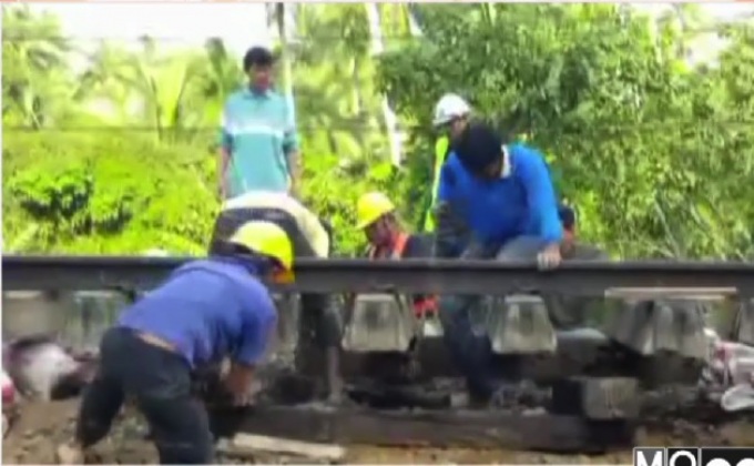 ซ่อมรางรถไฟ อ.บางสะพาน