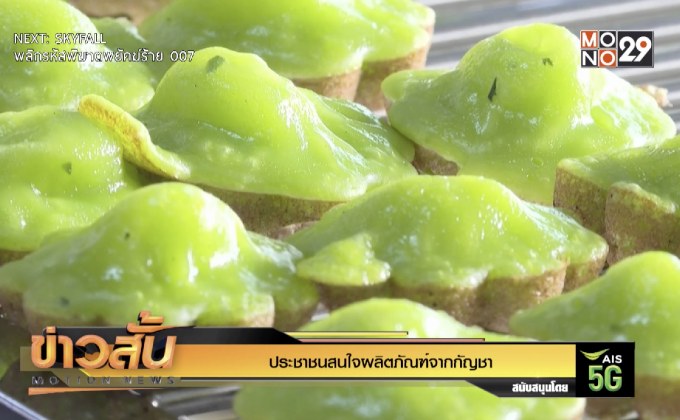 ประชาชนสนใจผลิตภัณฑ์จากกัญชา