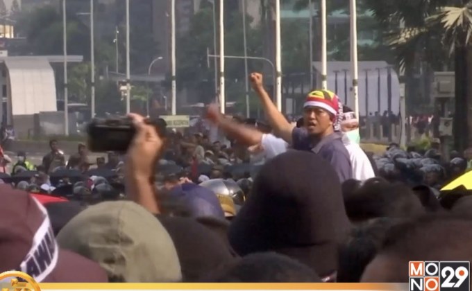 อินโดฯ ประท้วงผลเลือกตั้ง “วิโดโด้” นั่งเก้าอี้ ปธน.อีกสมัย