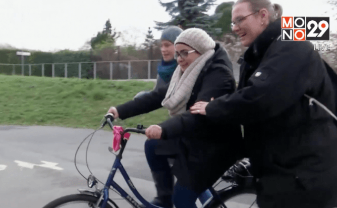 ผู้ลี้ภัยในเยอรมนีฝึกปั่นจักรยาน