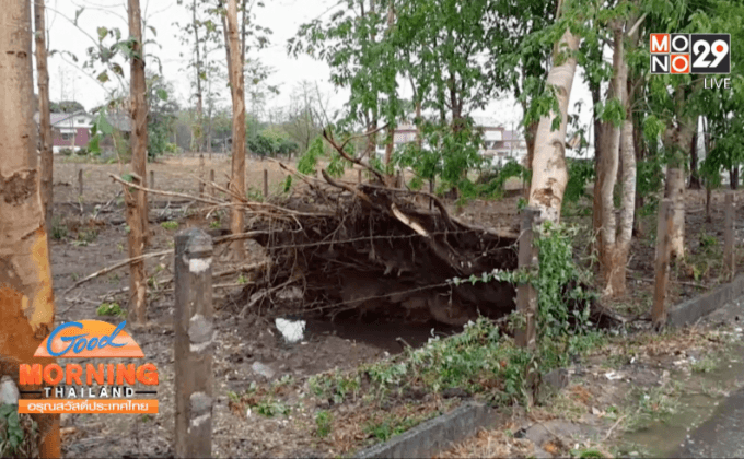 พายุฤดูร้อนถล่ม จ.เลย เสียหายกว่า 100 หลังคาเรือน
