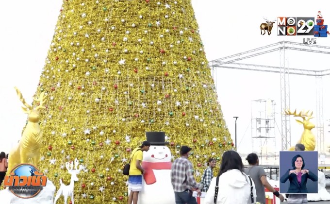 ส่งมอบต้นคริสต์มาส งาน “โมโน29 พัทยา เคาท์ดาวน์ 2020”