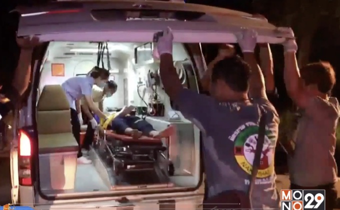 รถพ่วงบรรทุกหินเบรคแตกชนกลุ่ม จยย.ดับ 3